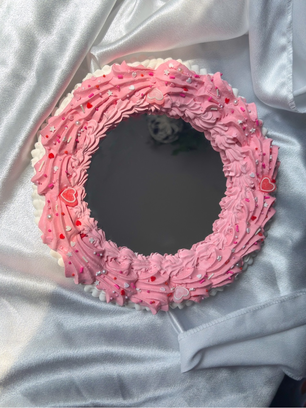Pink Buttercream Wall Mirror